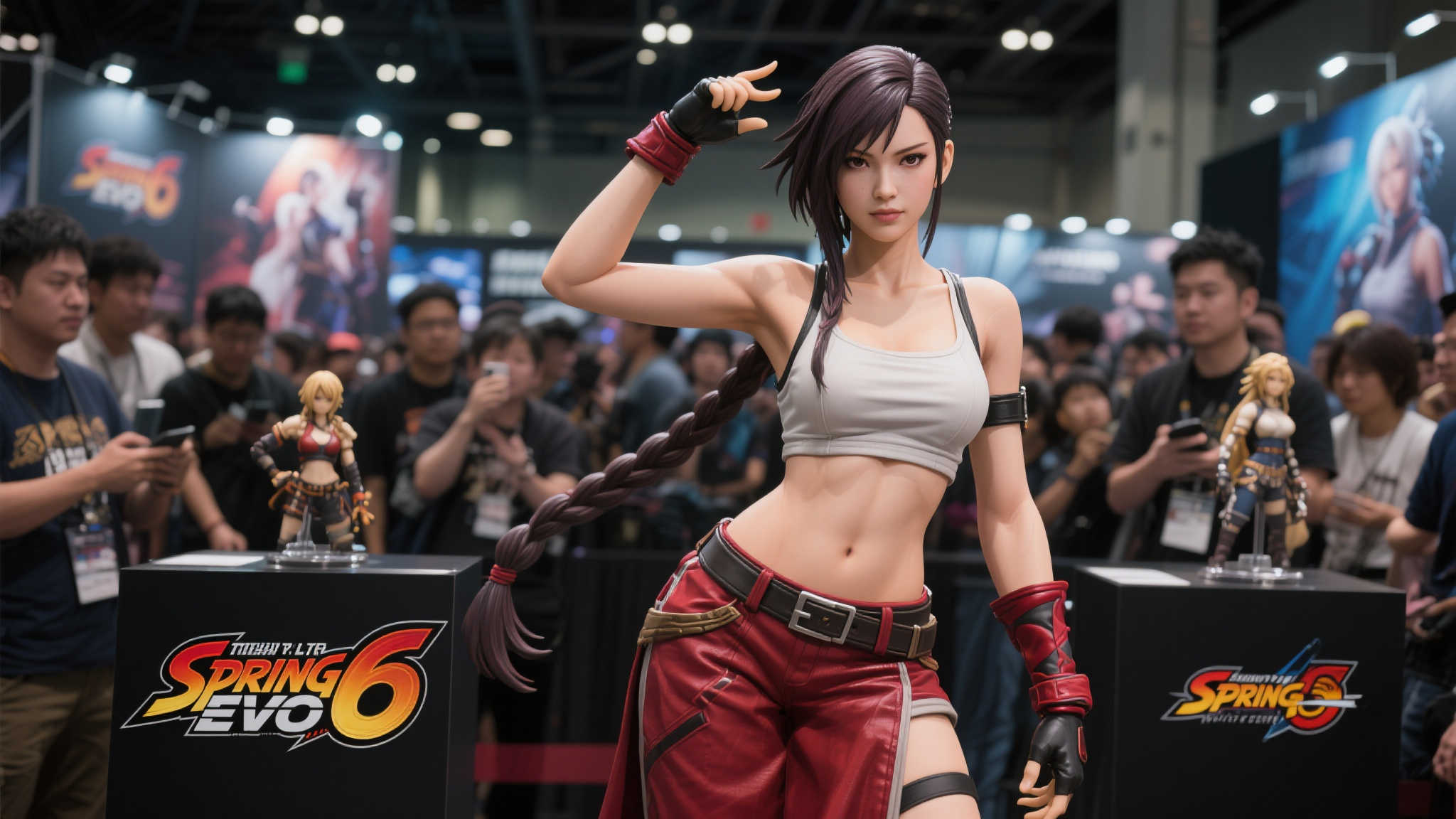 《街头霸王6》春丽超逼真等身雕像惊艳亮相EVO！身形引人注目
